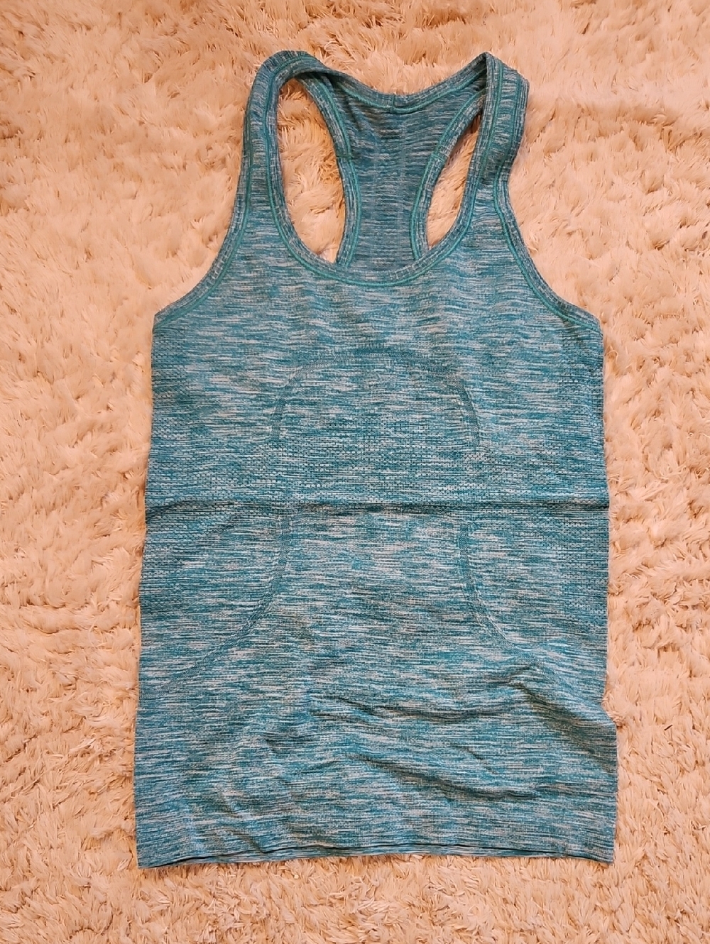lululemon athletica Teal Space-Dye Racerback Tank